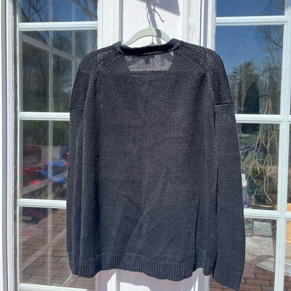 J Crew Linen Lace Up Beach Sweater - Picture 8 of 8